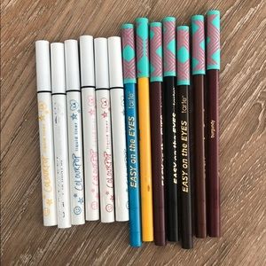 Colourpop and Tarte Eyeliners